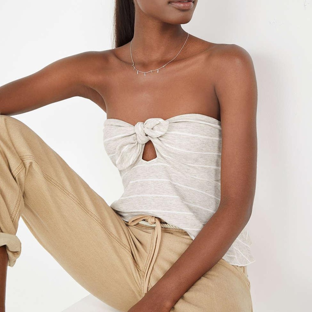 Urban Outfitters Tie Front Tube Top